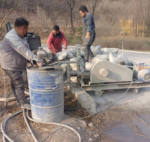 长安路面下沉注浆